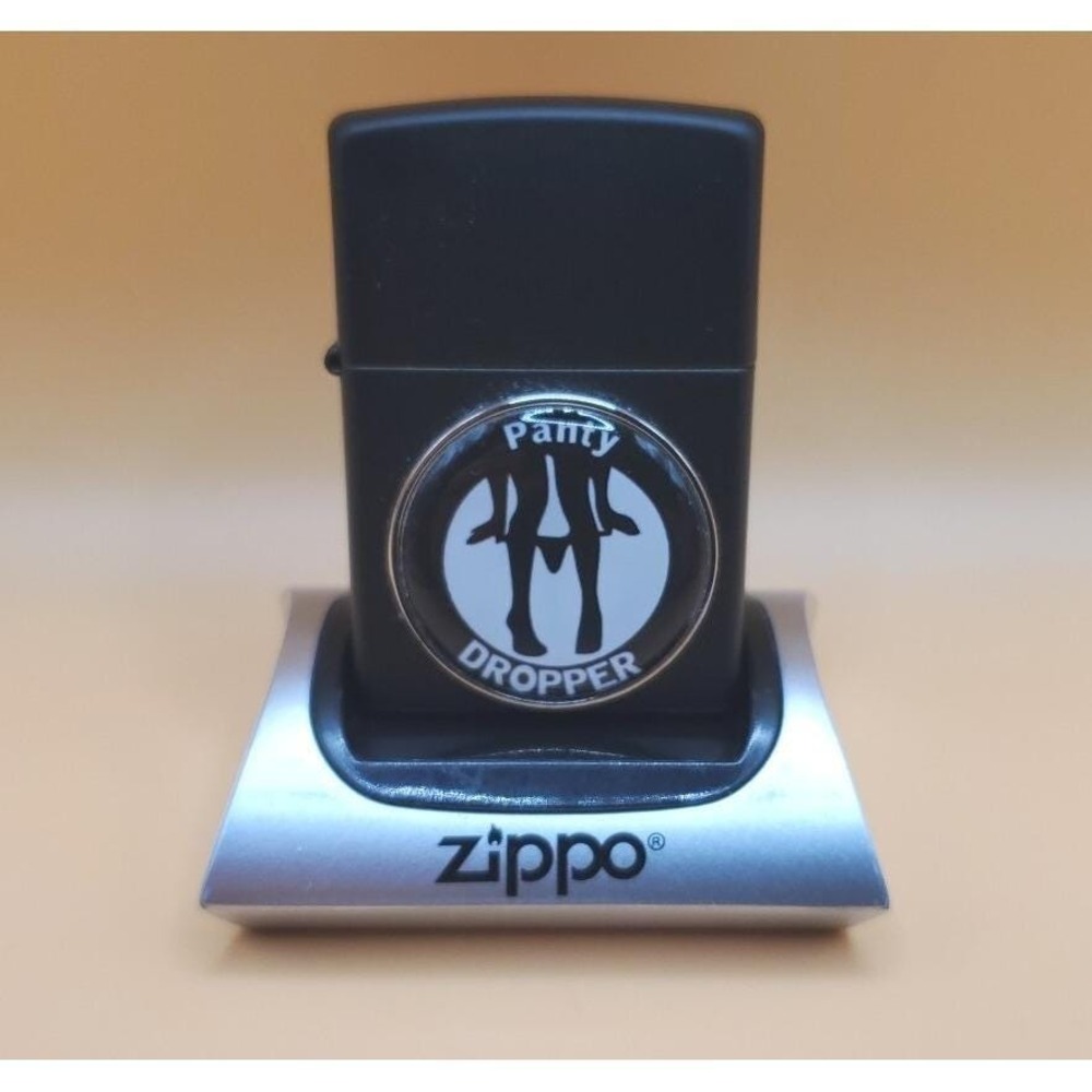 Zippo Lighter Panty Dropper Medallion, Mat Black,  New Ununused